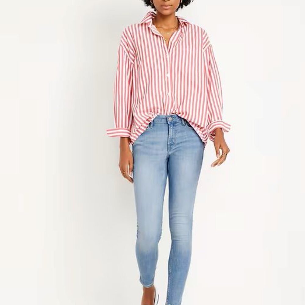 Old Navy Jeans Super Skinny Ankle Mid-Rise Size 12 for women.👖✨  Super Comfy!